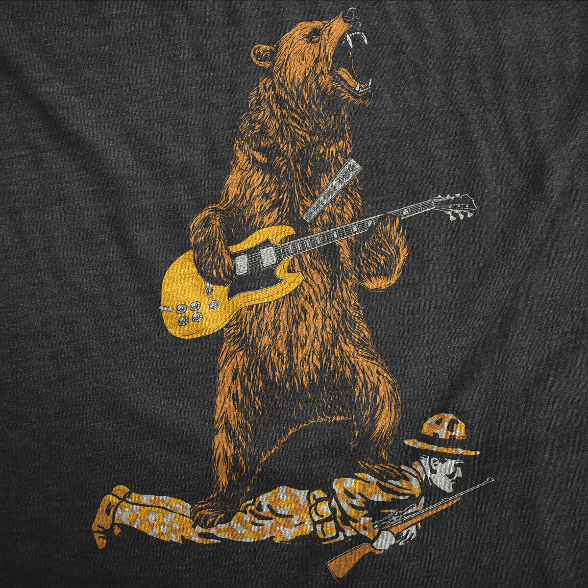 Guitar Bear Men's T Shirt