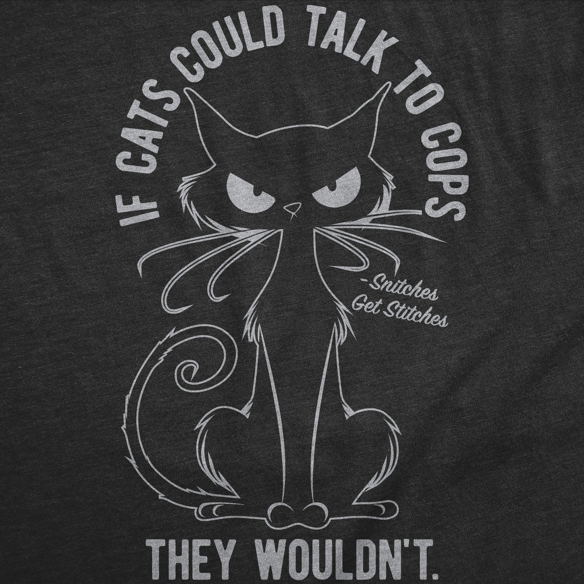 If Cats Could Talk To Cops They Wouldnt Men's T Shirt
