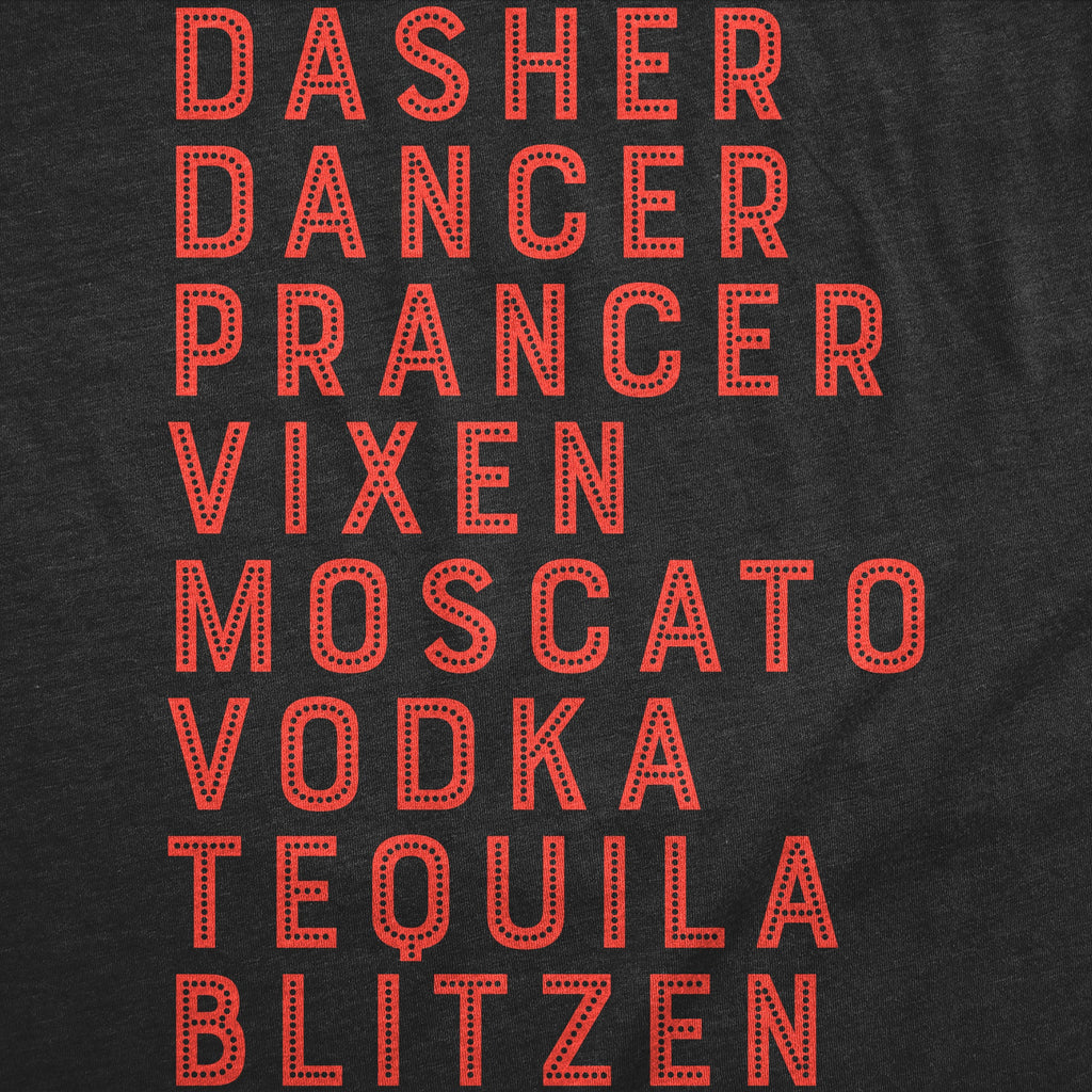 Moscato Vodka Tequila Reindeer Women's T Shirt