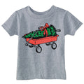 Christmas Tree Red Wagon Toddler T Shirt
