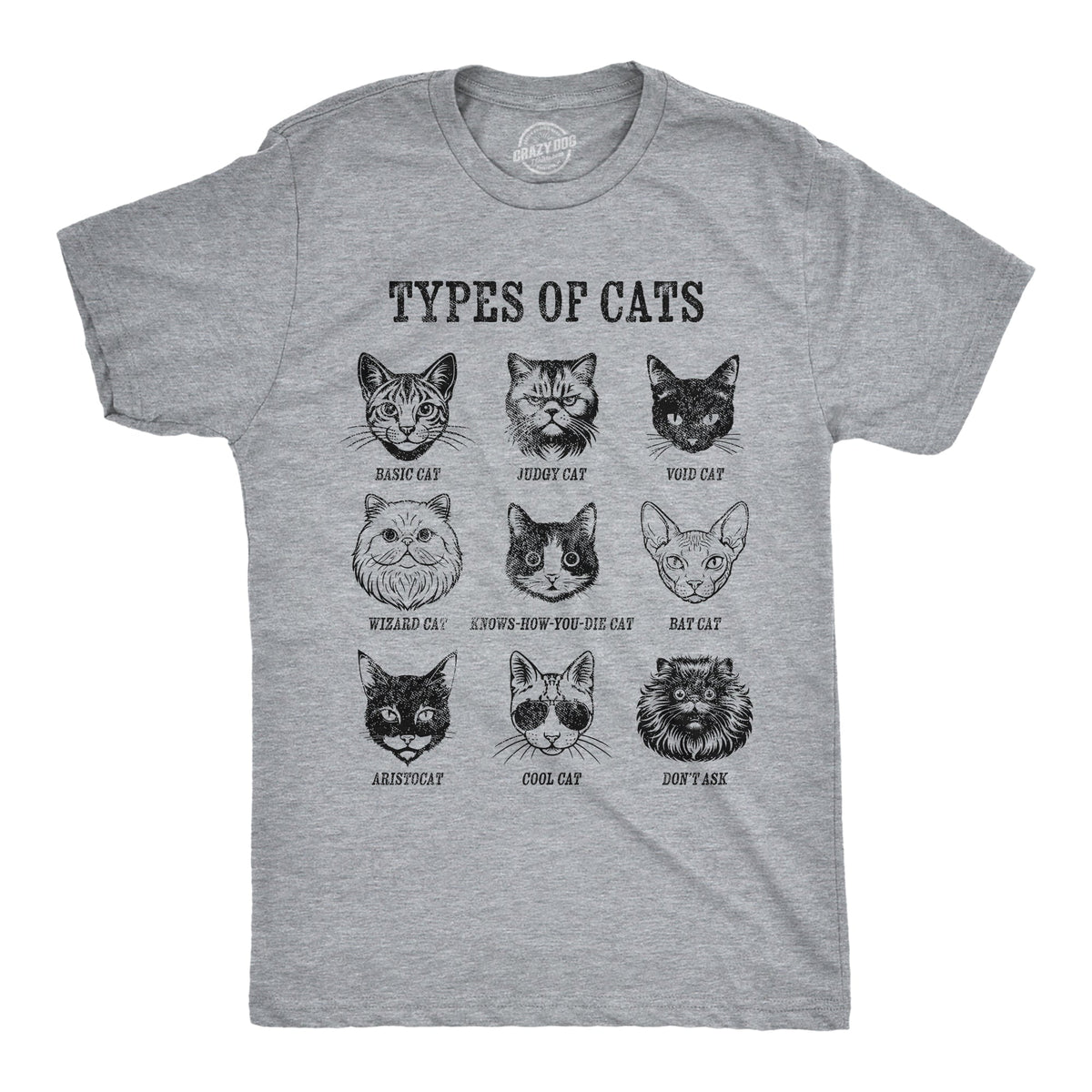 Types Of Cat List Men's T Shirt
