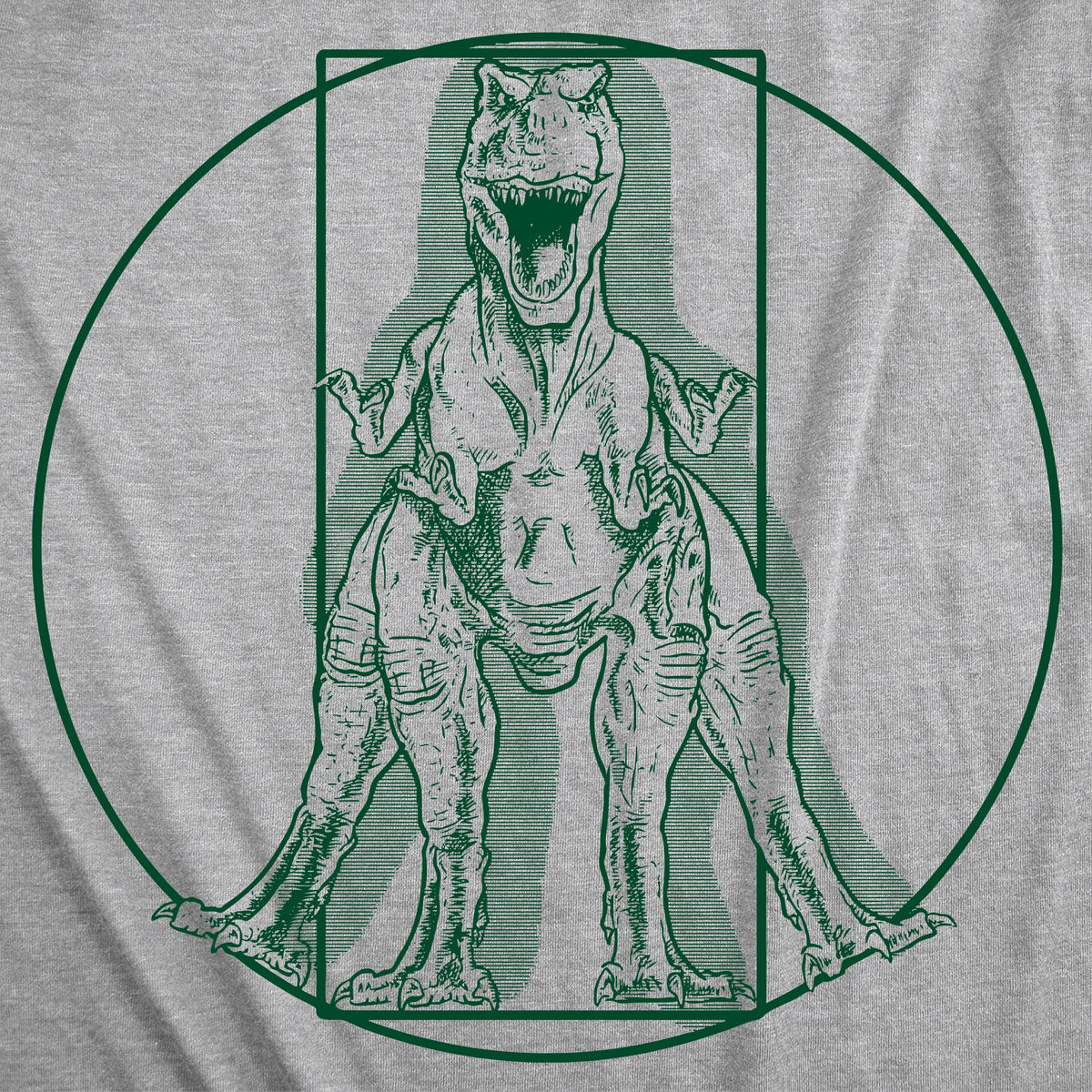 Virtruvian T Rex Men's T Shirt