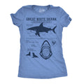 Great White Shark Infographic Women's T Shirt