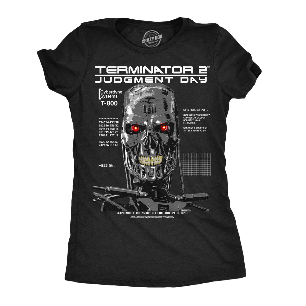 T 800 Endo Skull Women's T Shirt