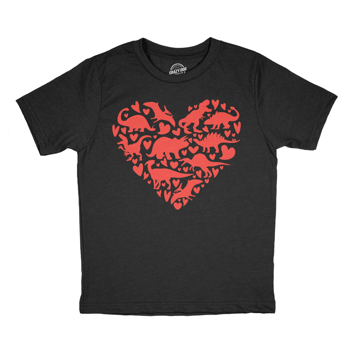 Dino Heart Youth T Shirt