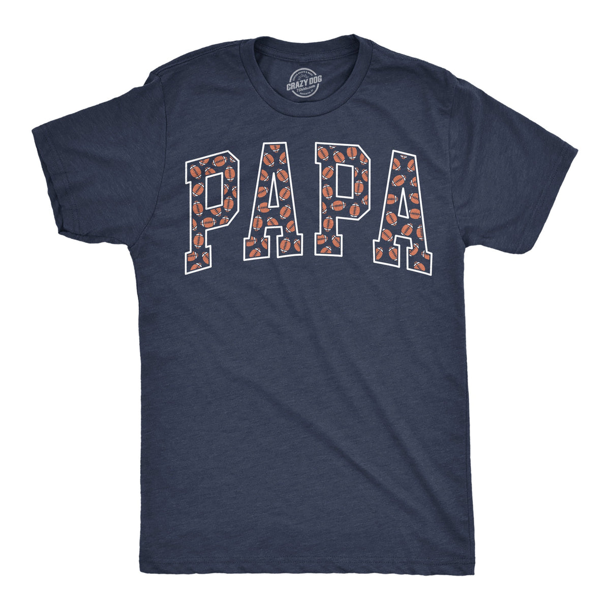 Papa Text Pattern Men's T Shirt