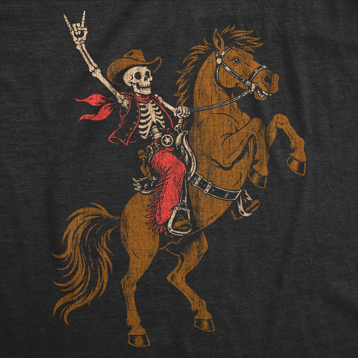 Rodeo Skeleton Men's T Shirt