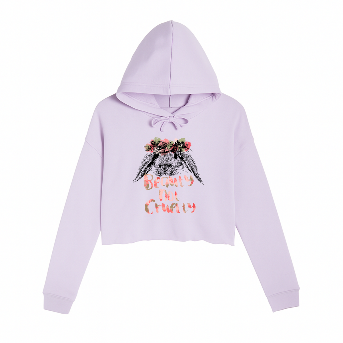 Women's | Beauty Not Cruelty | Crop Hoodie