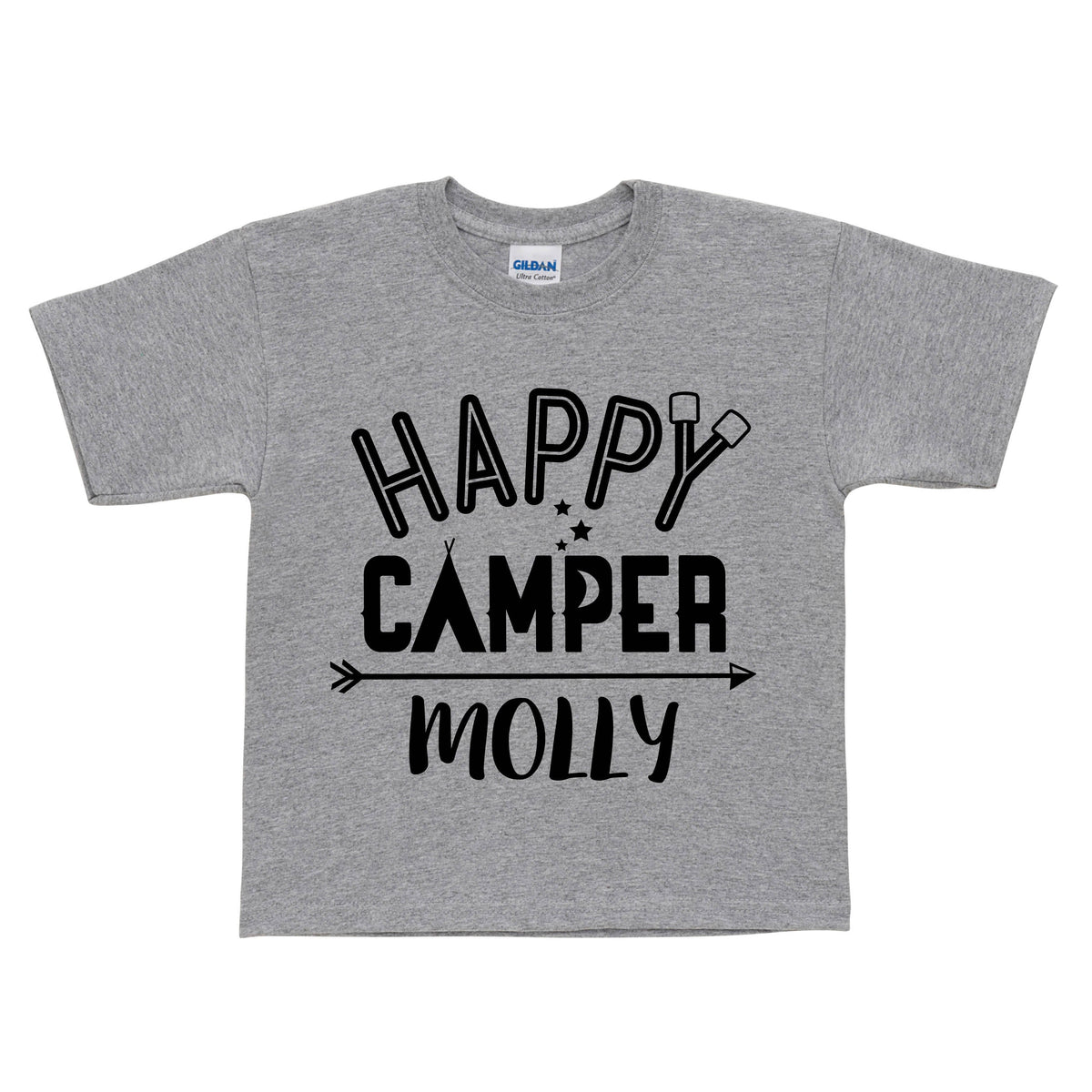 Happy Camper Personalized Kid T-Shirt