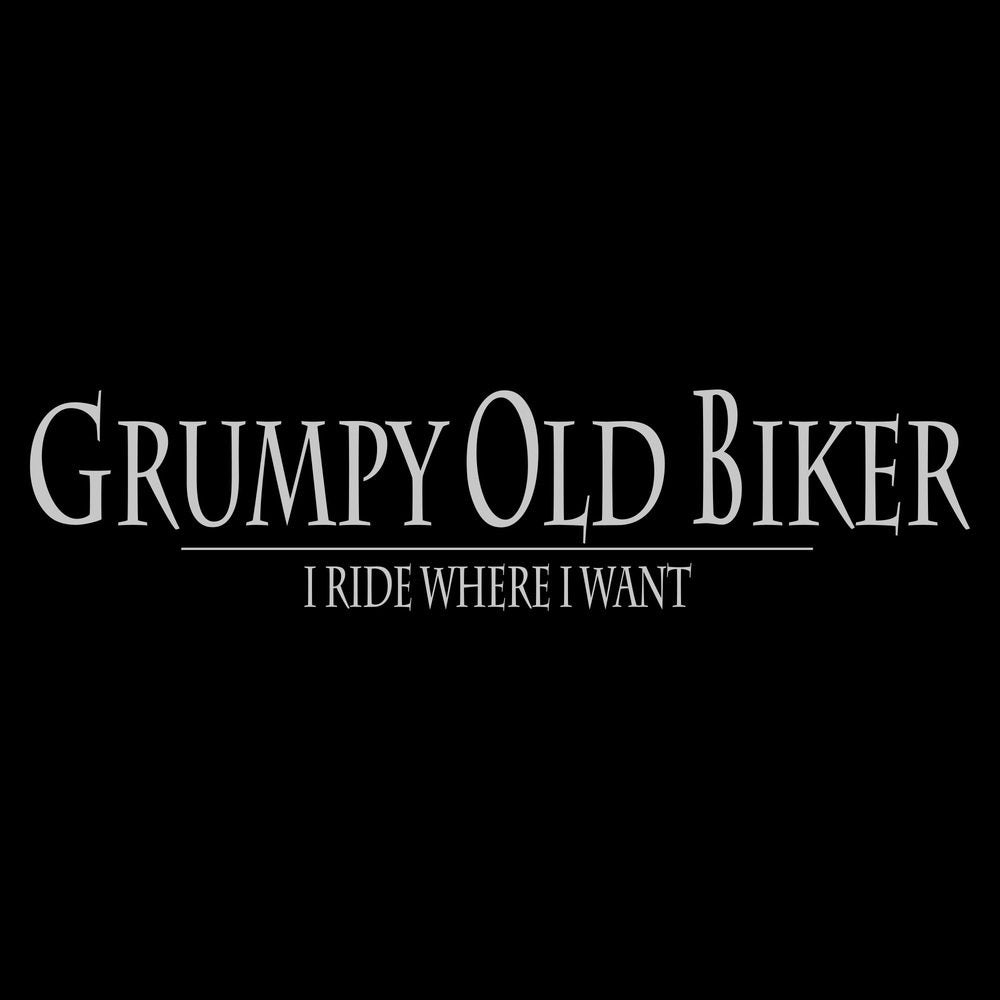 Grumpy Old Biker T-Shirt - Black