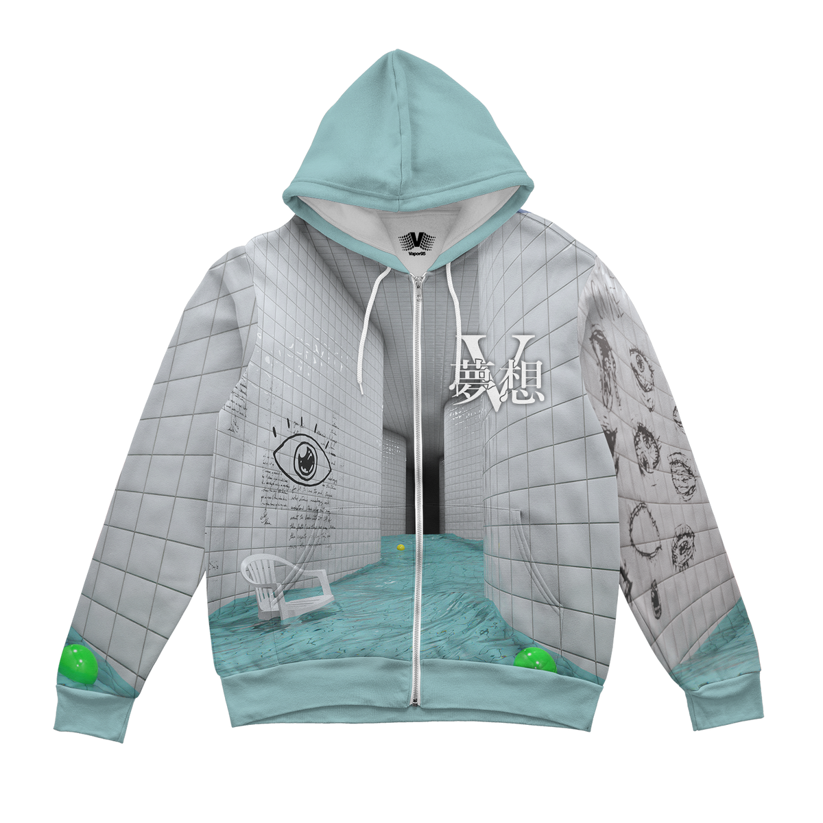 Athlete's Hall Zip Up Hoodie