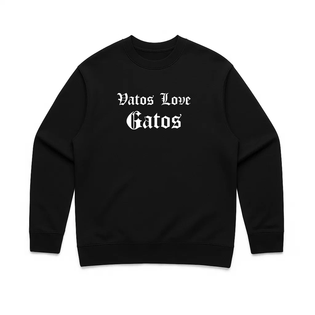 Unisex | Vatos Love Gatos | Crewneck Sweatshirt
