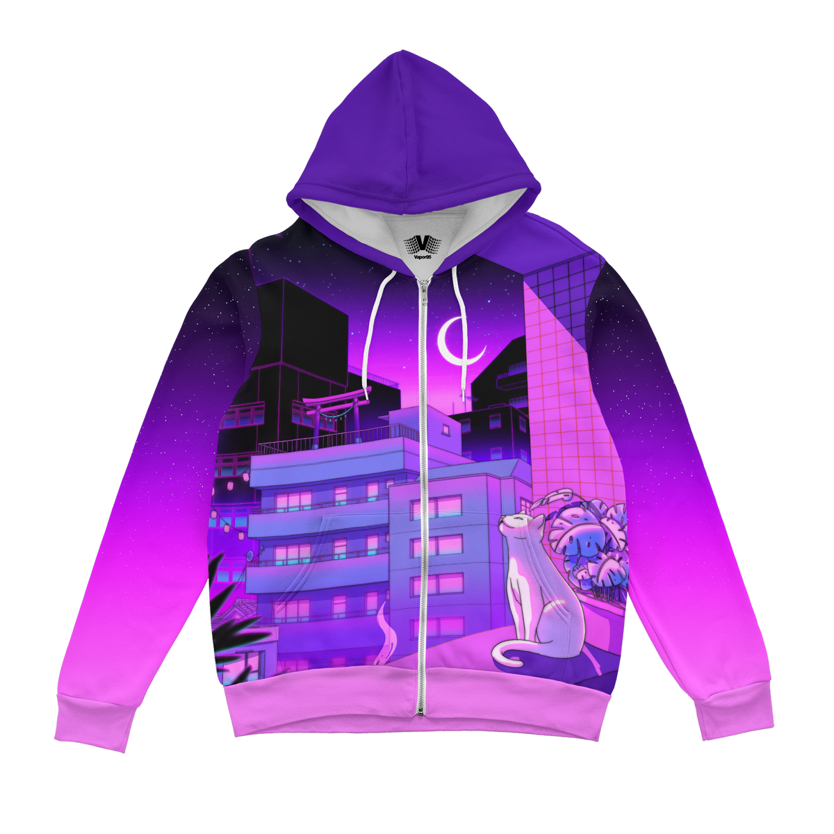 City Nights Zip Up Hoodie