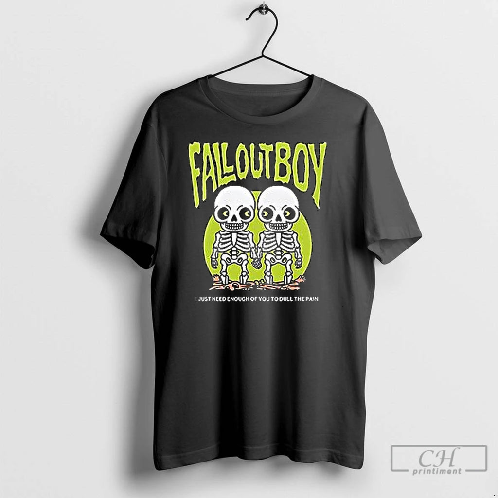 Classic Fall Out Boy Twin Skeleton Cartoon
