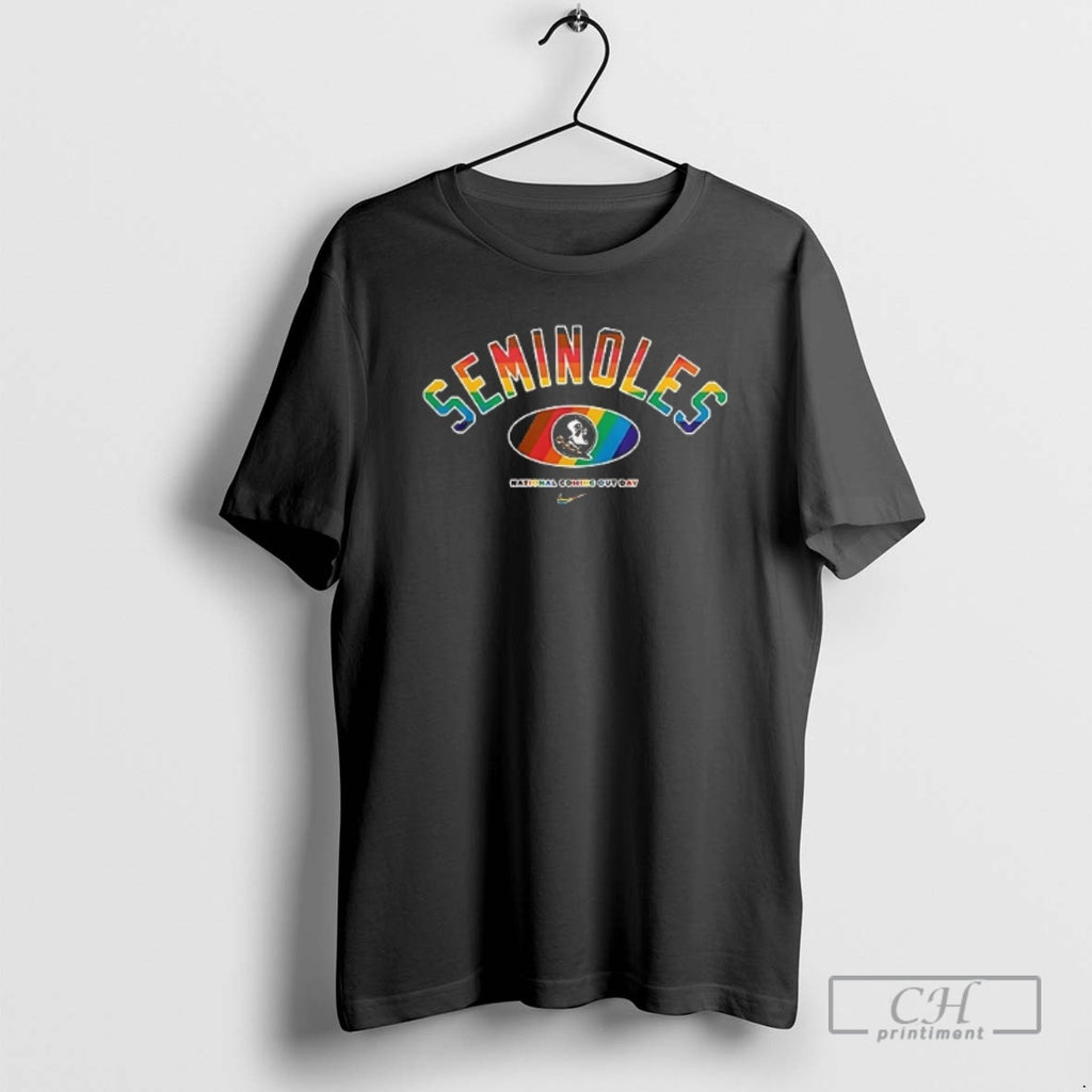 Classic Florida State Seminoles Lgbt Pride 2025 National Coming Out Day Logo Shirt Sweater