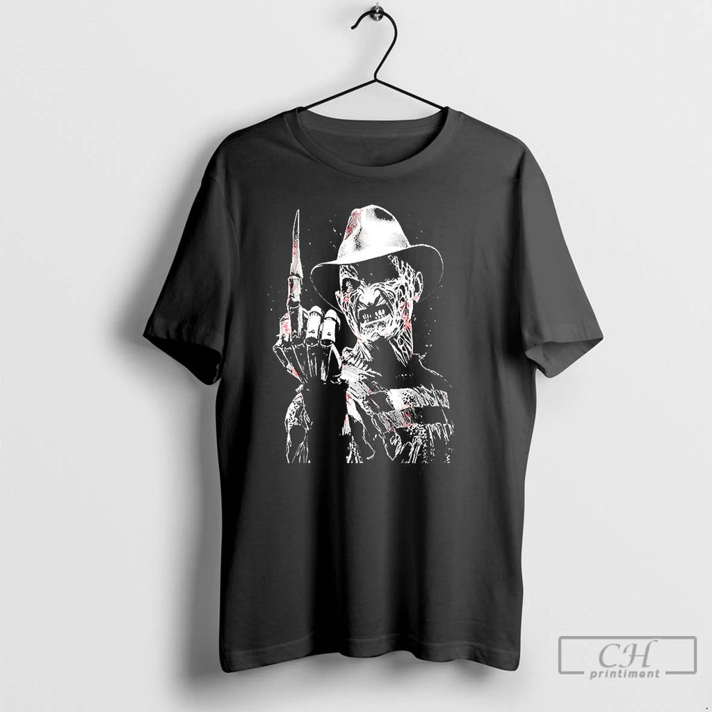 Classic Freddy Krueger Middle Finger A Nightmare On Elm Street Character Horror Halloween