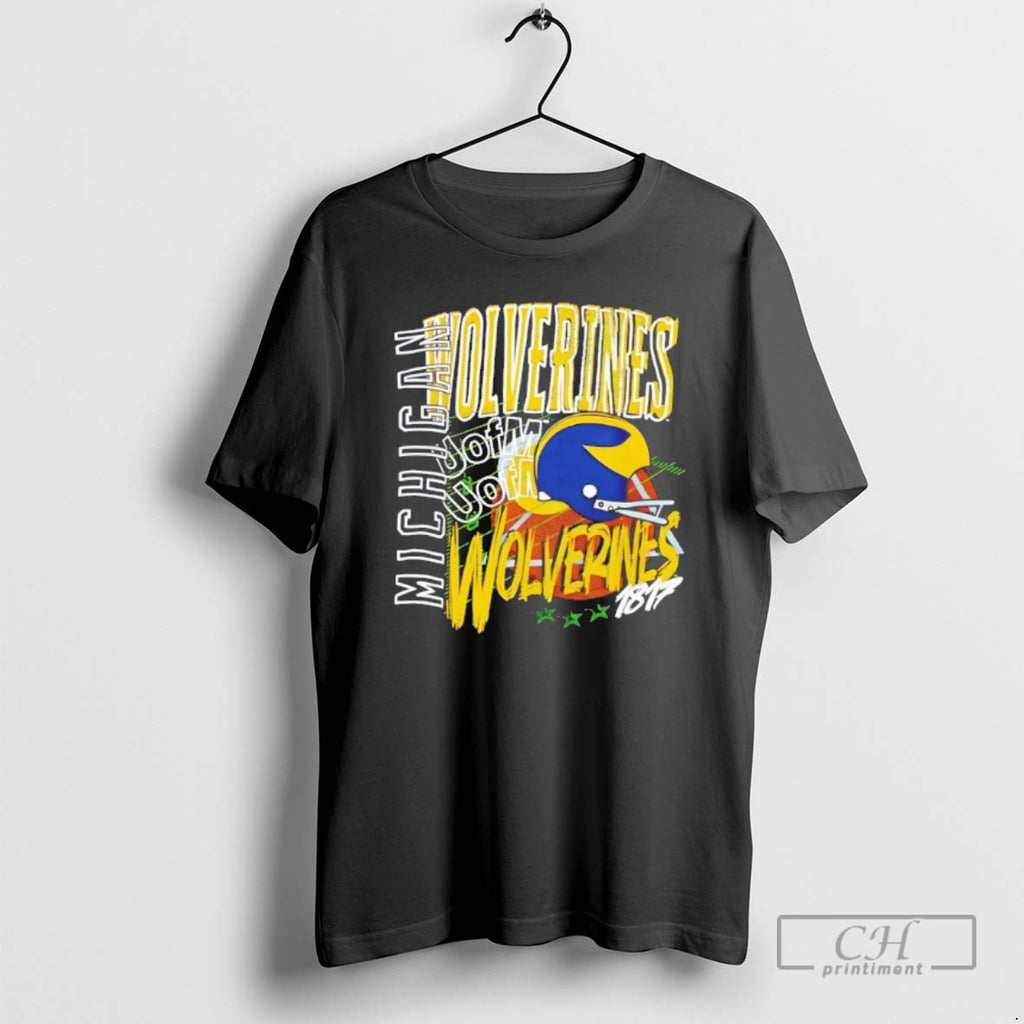 Classic Michigan Wolverines Football Since 1817 Logo Vintage Shirt Sweater