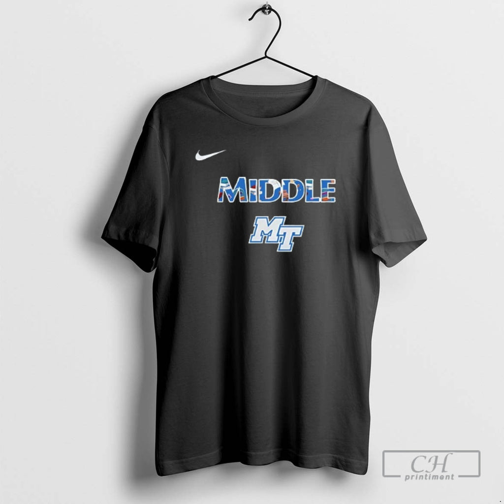 Classic Middle Tennessee Blue Raiders Teacher Teach Love Inspire Double Sided Graphic Shirt Sweater