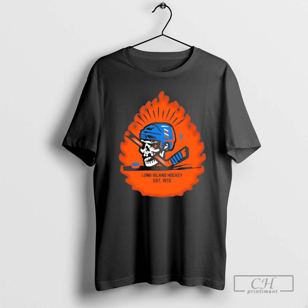 Classic New York Rangers Skeleton Hockey Player Est 1972 Shirt Sweater