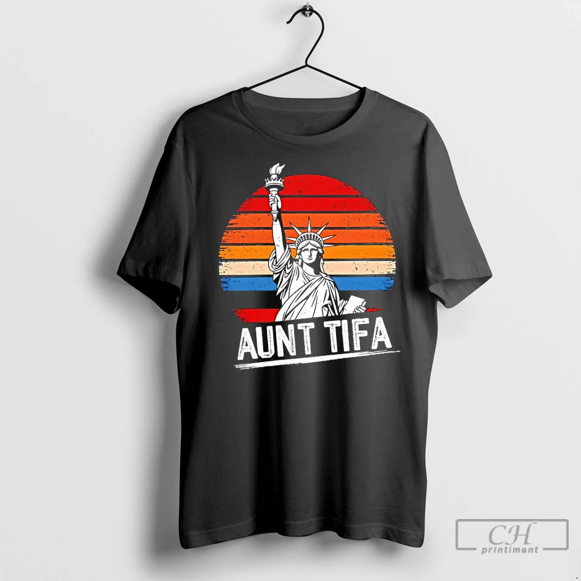 Classic Statue Of Liberty Aunt Tifa Protest Movement American Flag Vintage