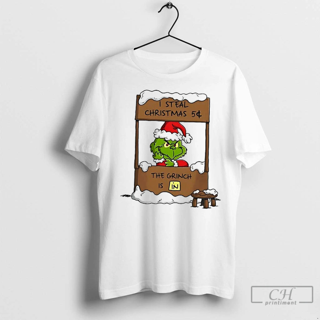 Classic The Grinch Is In I Steal Christmas Five Euro