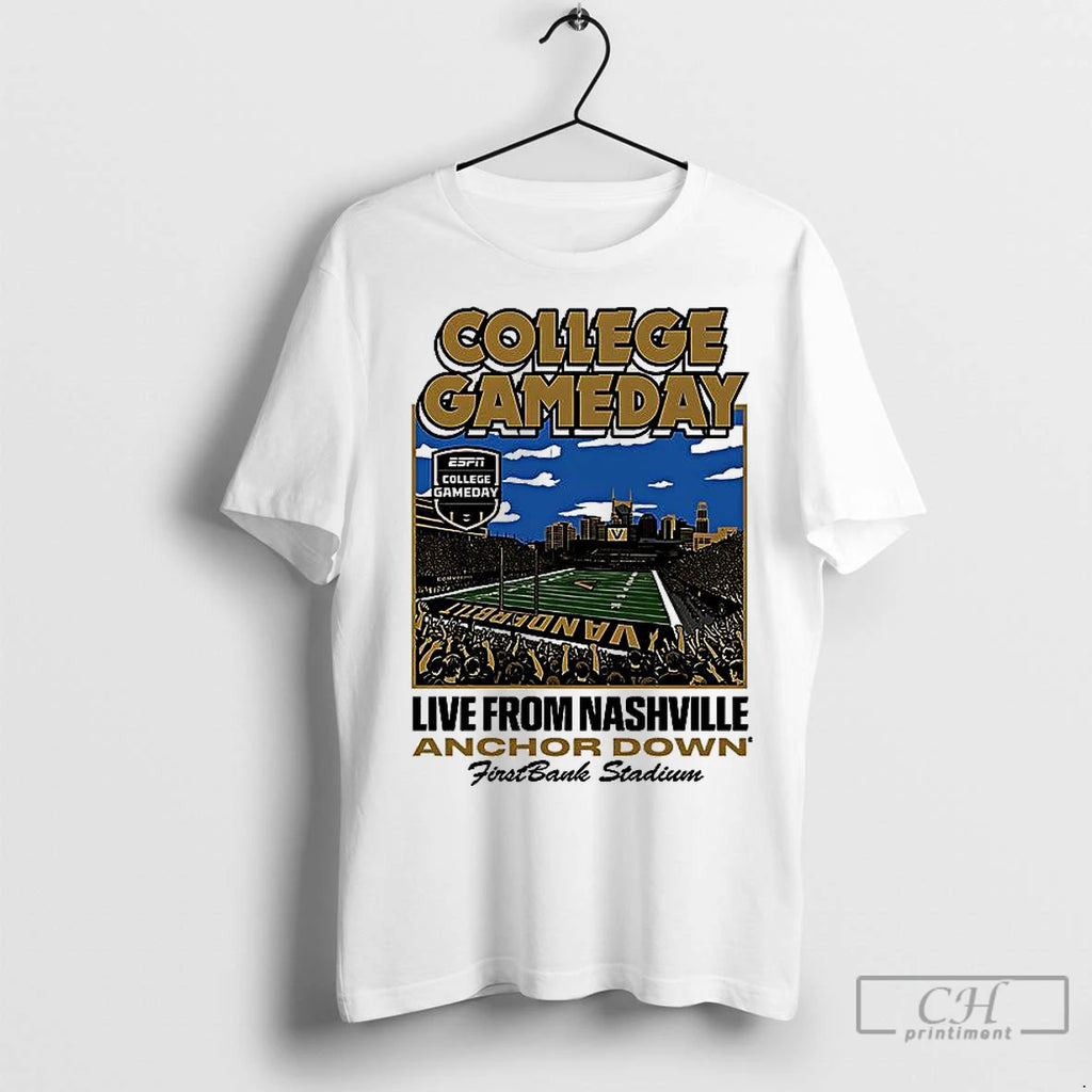 Classic Vanderbilt Commodores Football College Gameday Live From Nashville Anchor Down Firstbank Stadium