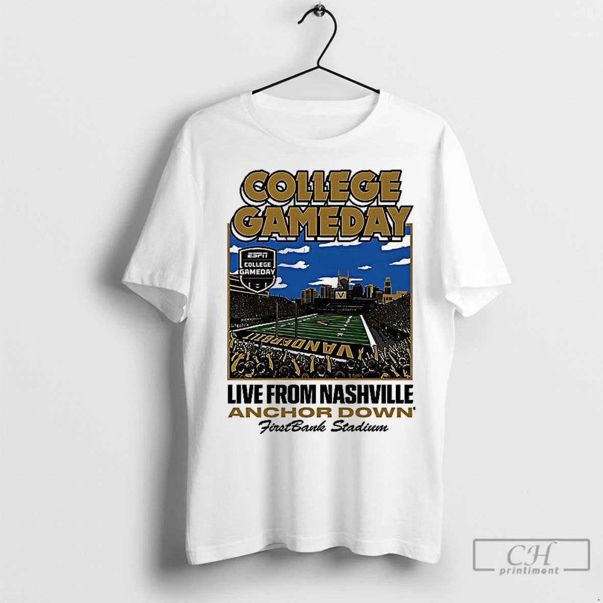 Classic Vanderbilt Commodores Football College Gameday Live From Nashville Anchor Down Firstbank Stadium