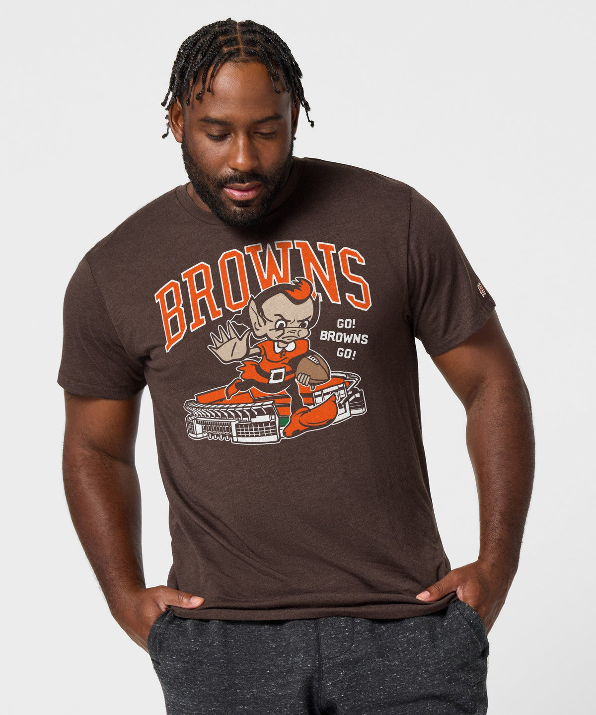 Cleveland Browns Brownie Stiff Arm Stadium