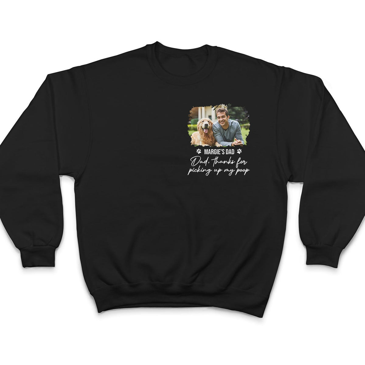 Custom Photo Best Dog Dad Ever - Gift For Dog Lovers - Personalized Custom T Shirt