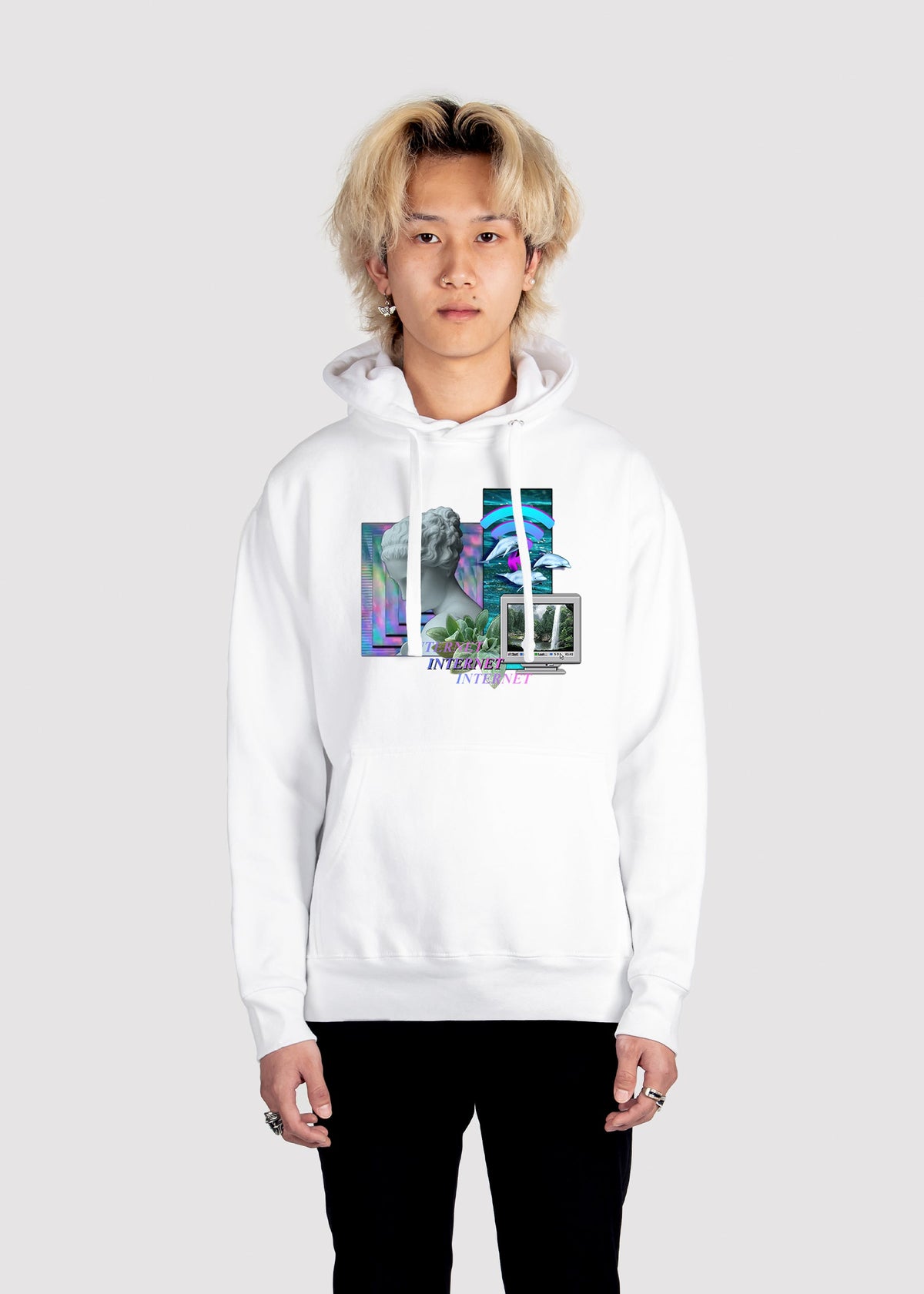 Faux Visage Hoodie