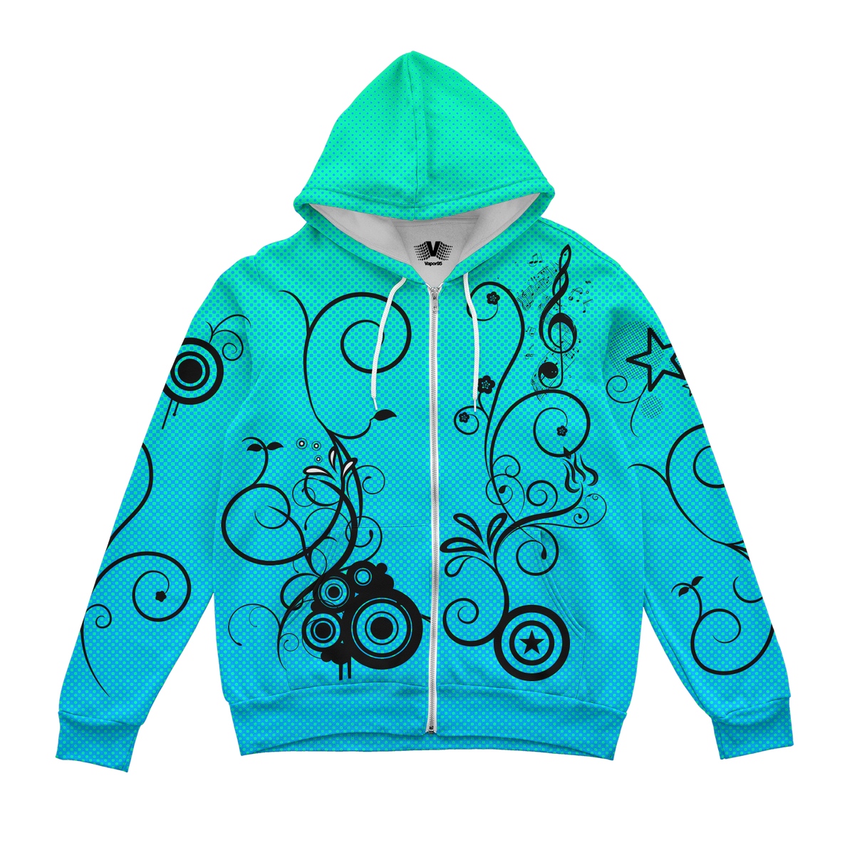 Frutiger Vector Zip Up Hoodie
