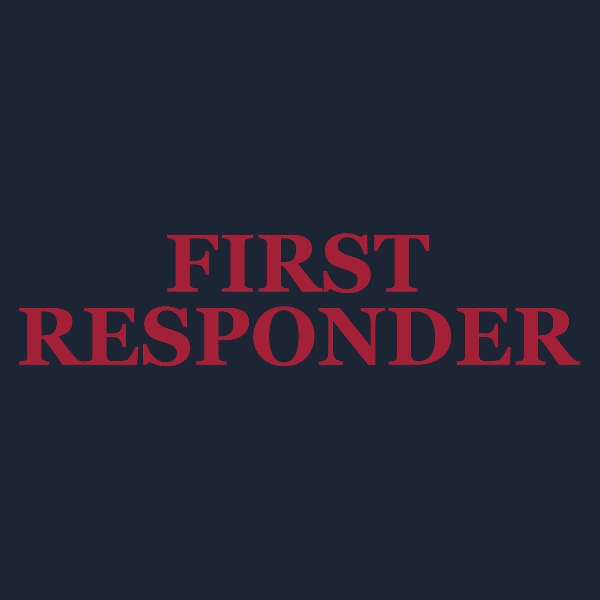 First Responder Defined - Midnight Navy