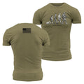 Evolution Of Man T-Shirt - Military Green