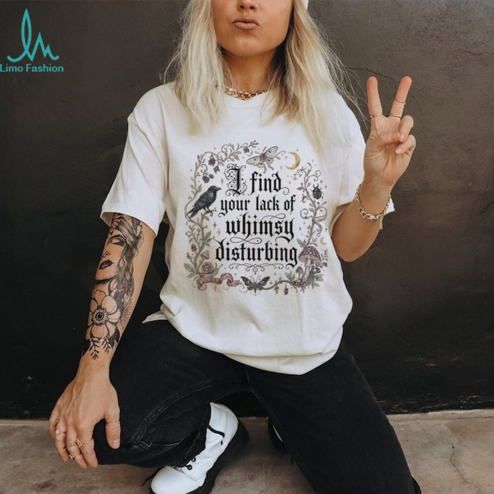 Gothic Raven Butterfly Whimsy Goth Aesthetic Shirt