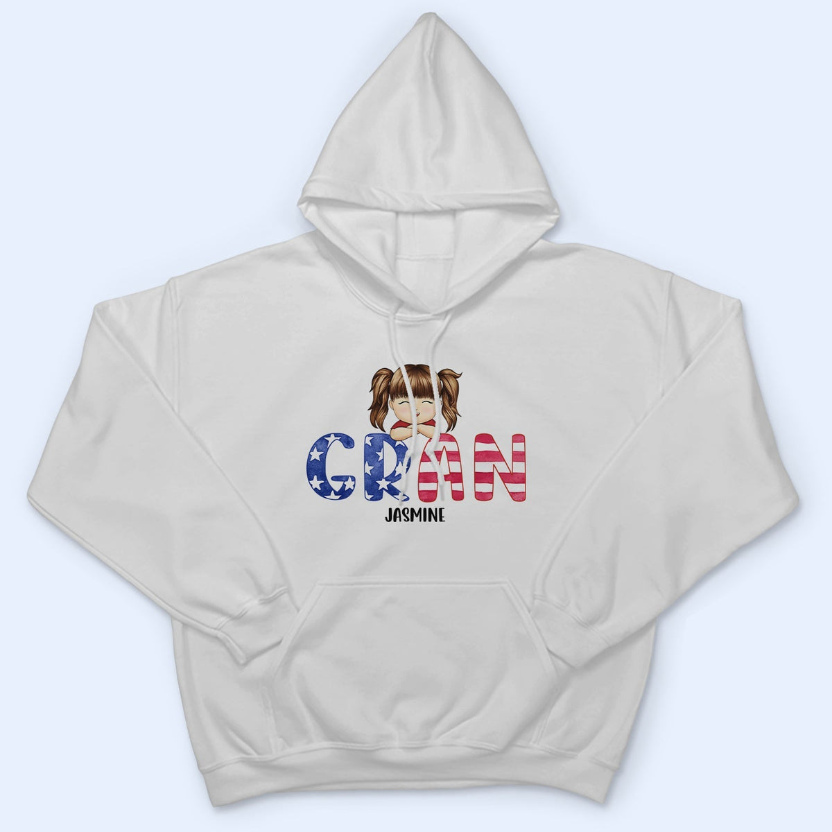 Stars And Stripes Nana Title - Birthday, Loving Gift For Mom, Mother, Mama, Grandma, Grandmother - Personalized Custom T Shirt