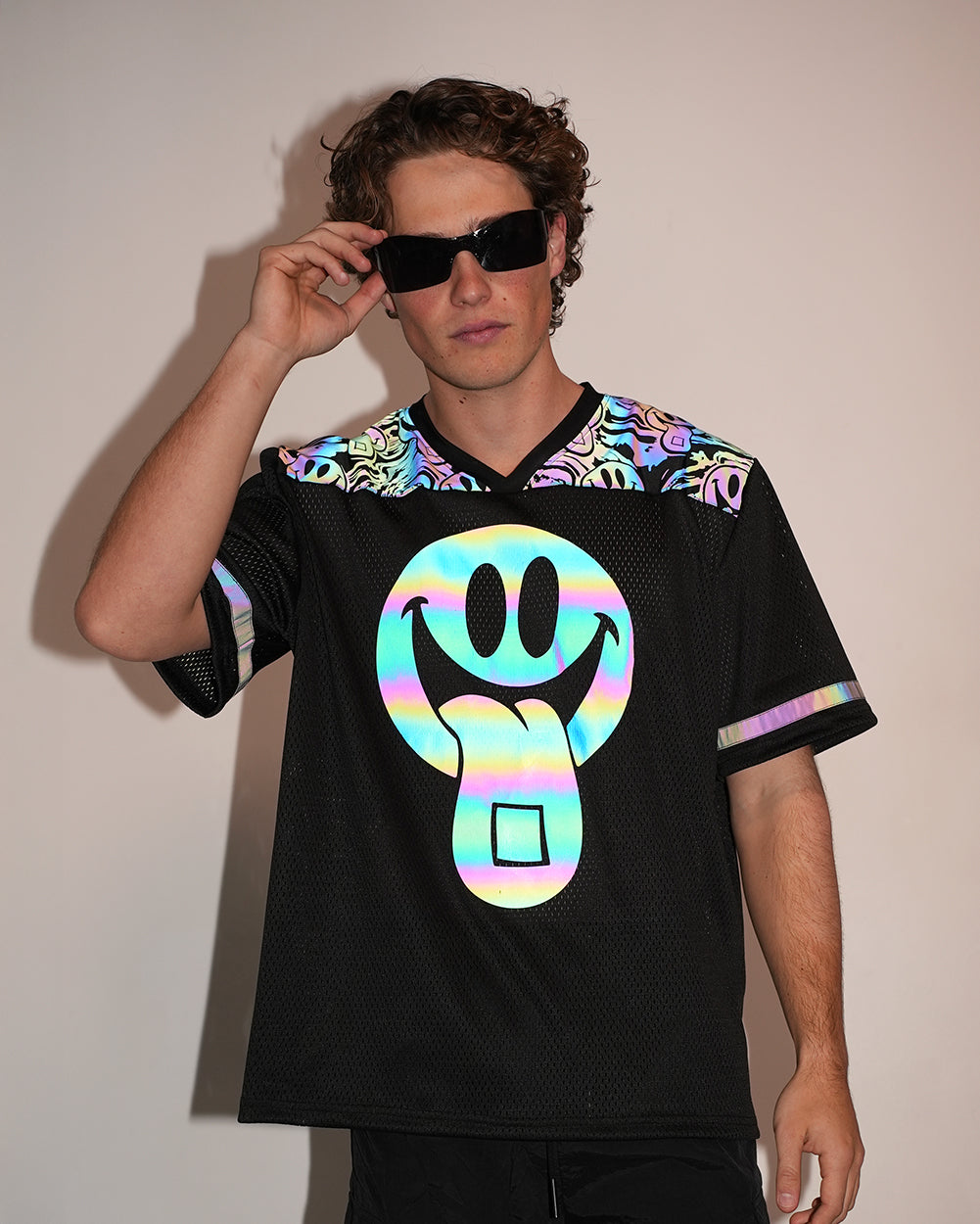 Happy Hour Rainbow Reflective Unisex Jersey