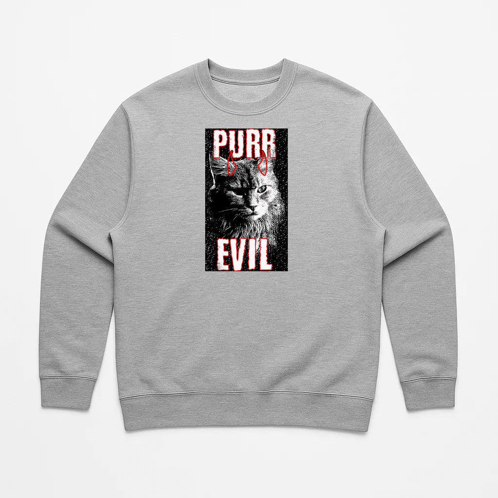 Unisex | Purr Evil | Crewneck Sweatshirt