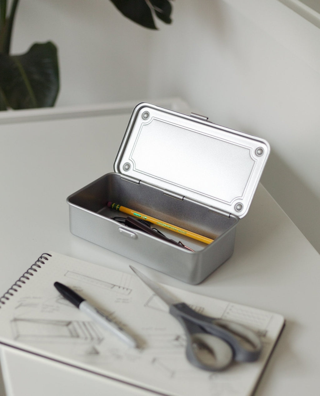 Toyo Steel Stackable Storage Box T-190 (Silver)