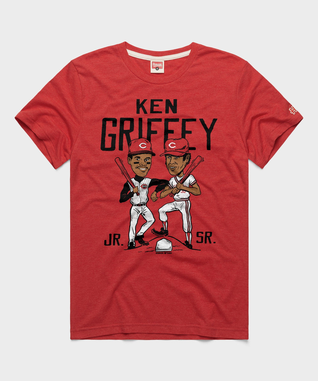 Ken Griffey Father And Son Reds