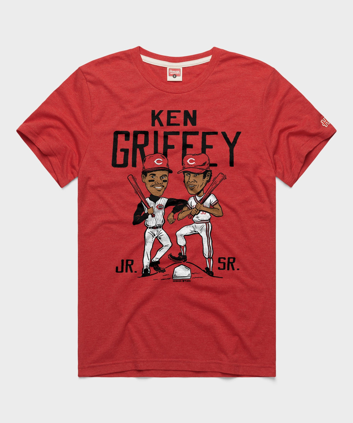 Ken Griffey Father And Son Reds