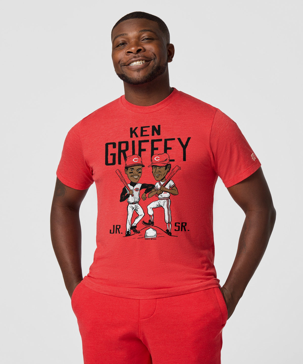 Ken Griffey Father And Son Reds