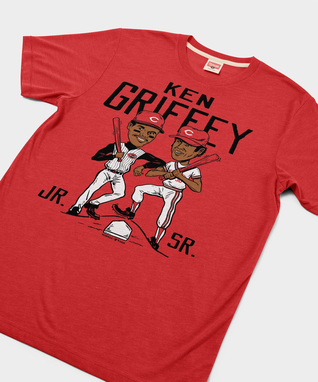 Ken Griffey Father And Son Reds