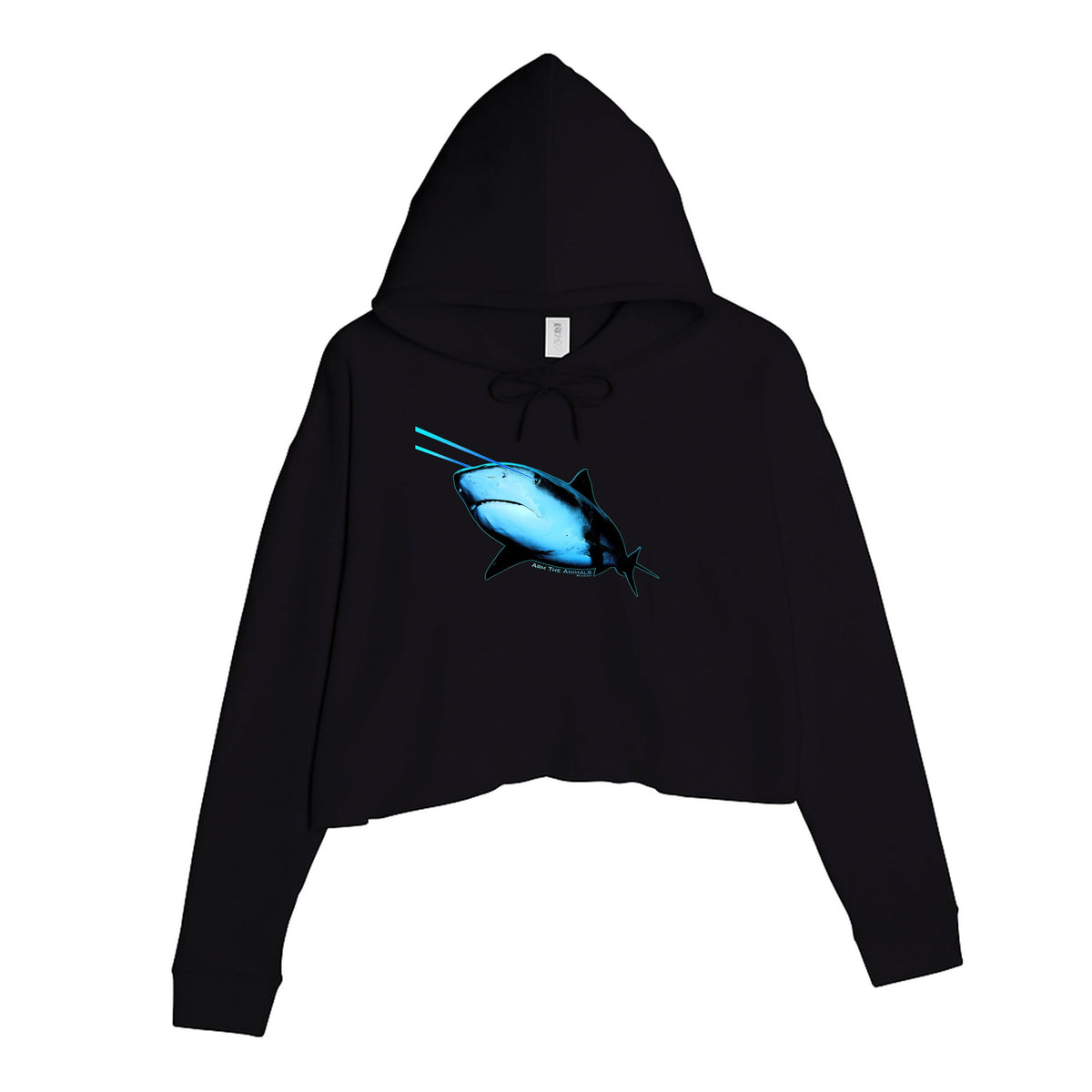 Women's | Laser Eye Shark | Crop Hoodie