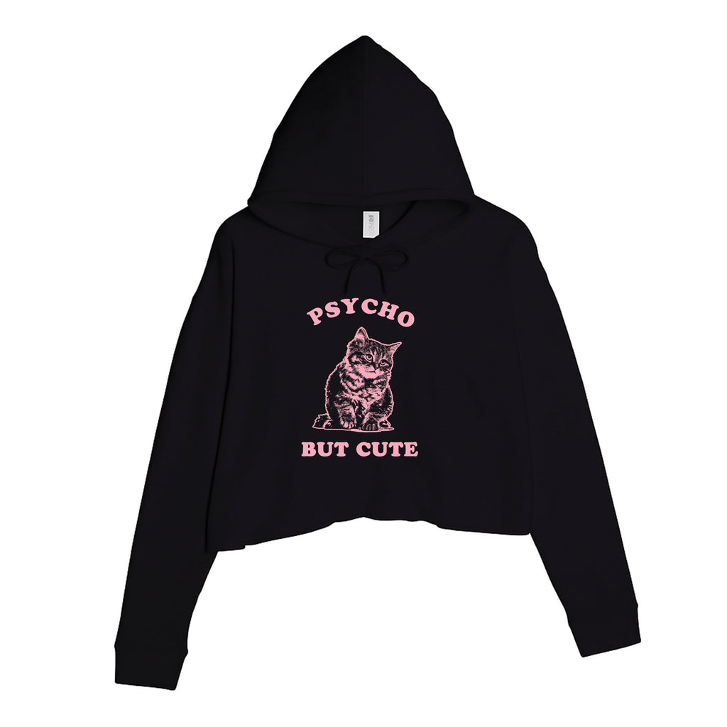 Women's | Cute But Psycho | Crop Hoodie
