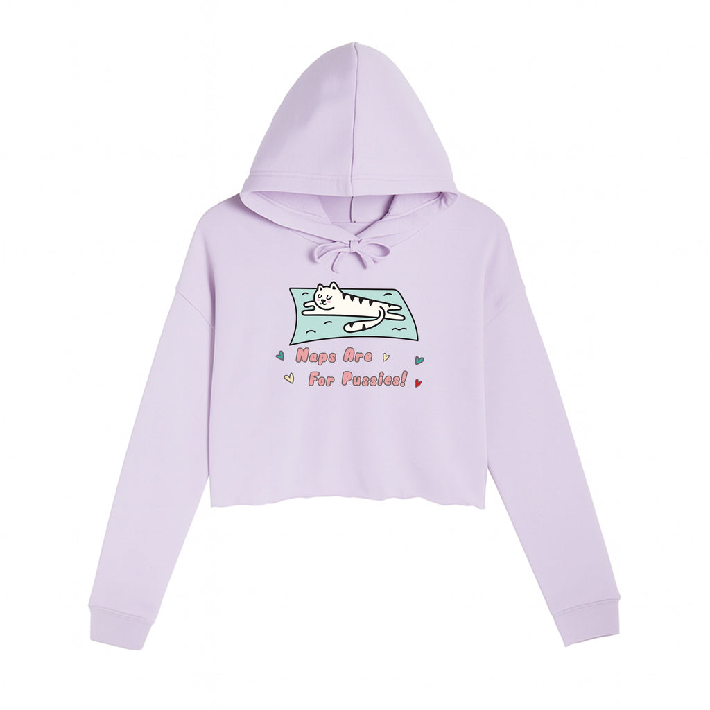 Women's | Naps Are For Pussies | Crop Hoodie