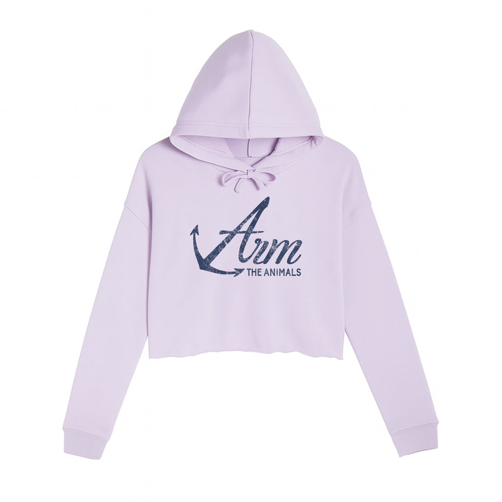 Women's | Armed Anchor | Crop Hoodie