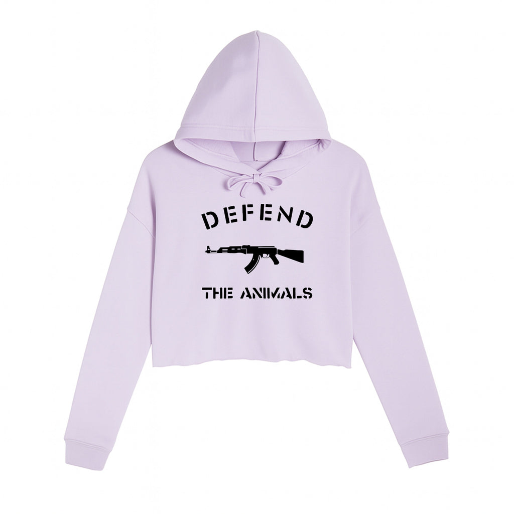Women's | Defend The Animals | Crop Hoodie
