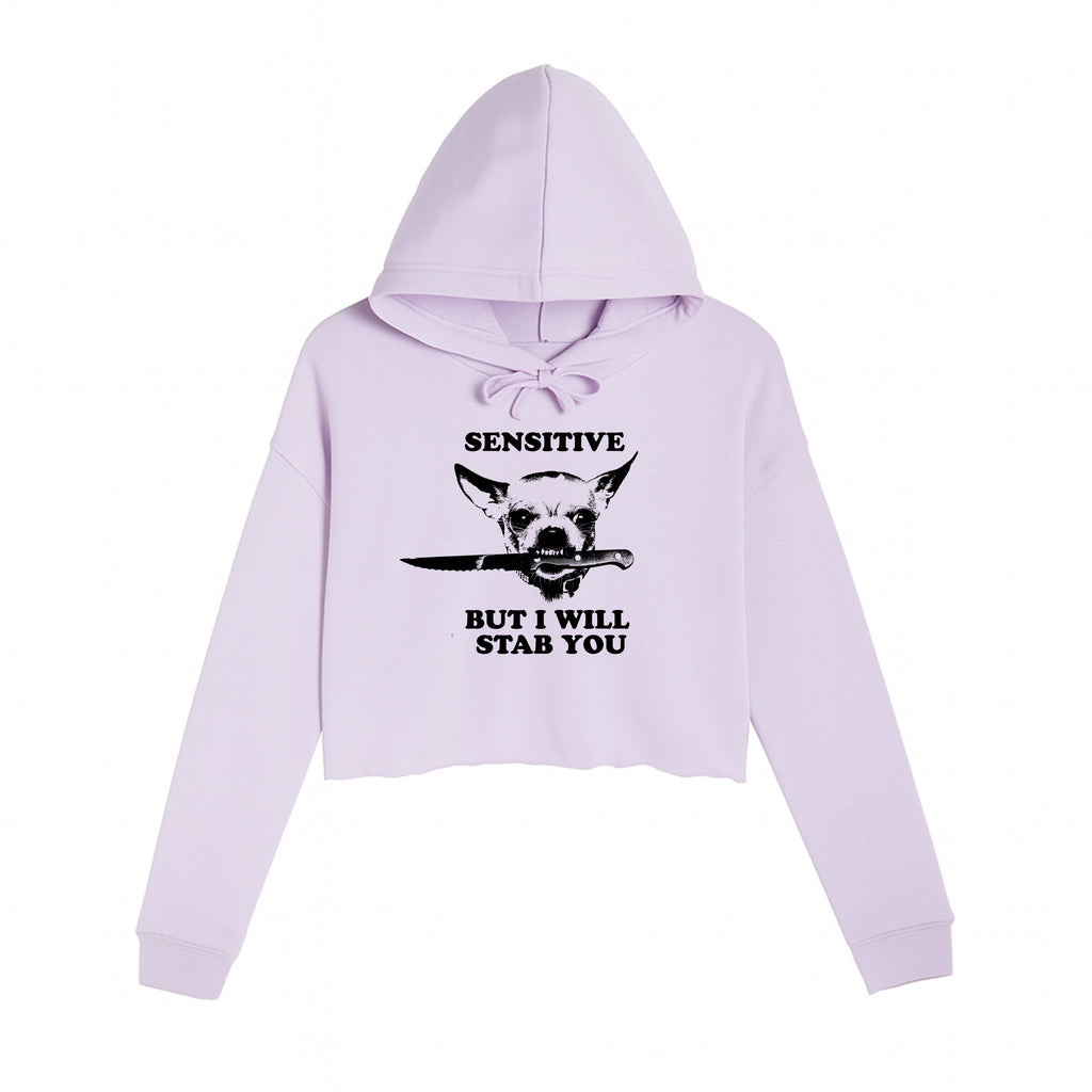 Women's | Sensitive (Dog) | Crop Hoodie