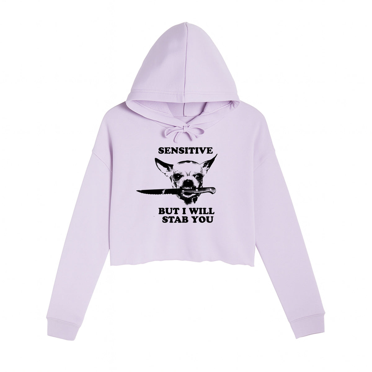 Women's | Sensitive (Dog) | Crop Hoodie