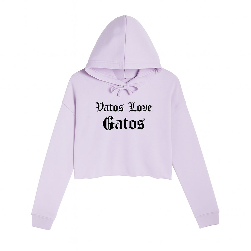 Women's | Vatos Love Gatos | Crop Hoodie